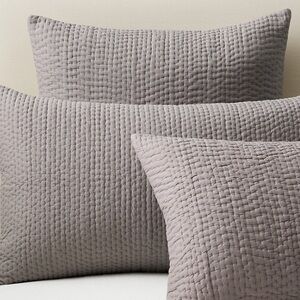 Garnet Hill Dream Continental Euro Sham in Anchor Gray